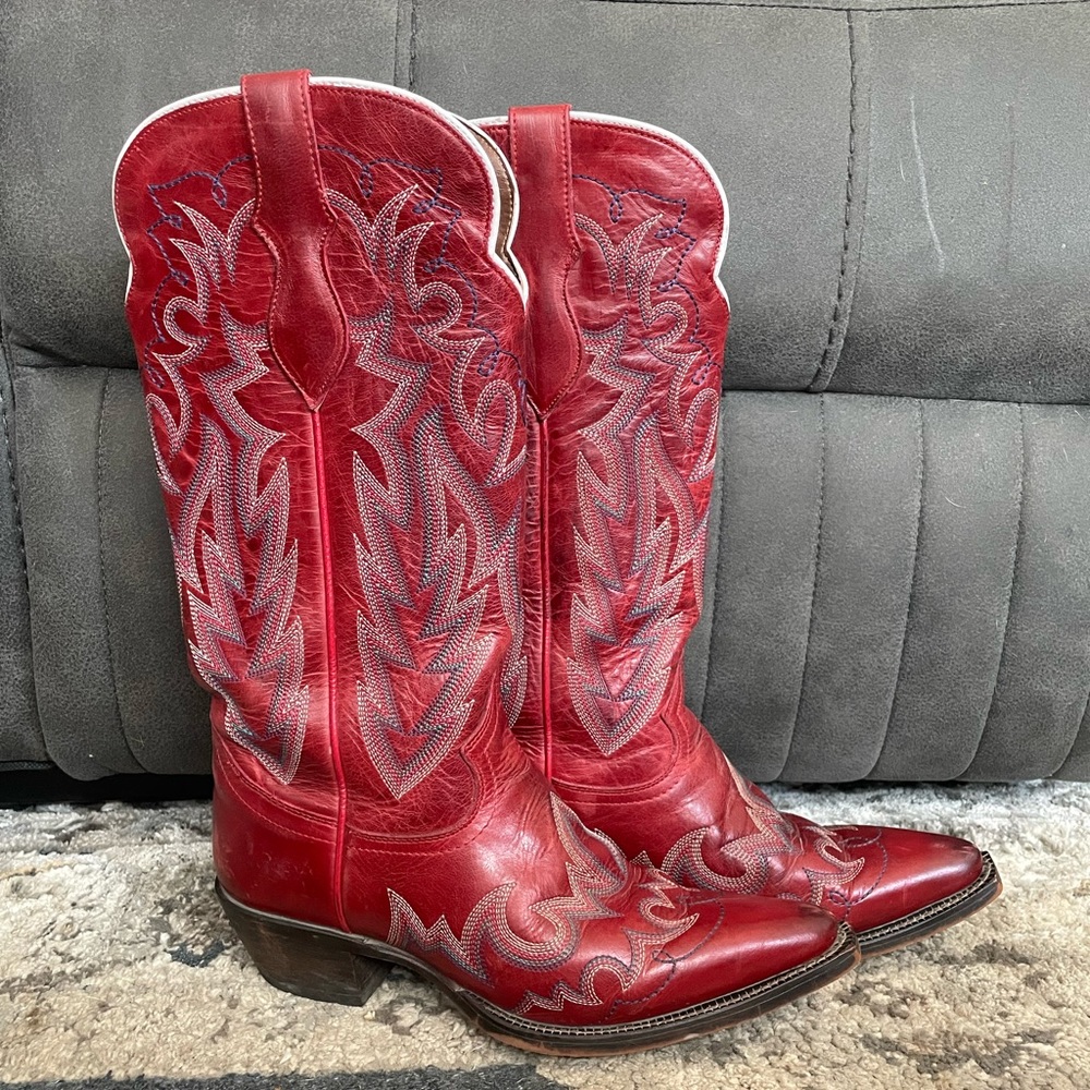 Justin Red Cowgirl Boots